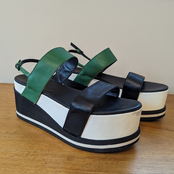 AF Vandevorst Chunky Platform Platform Leather Sandals - Picture 16 of 16